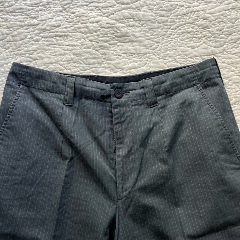 Dries Van Noten Dress Pants Mid Rise Straight Black Pinstripe Womens Size 48 - Picture 2 of 8